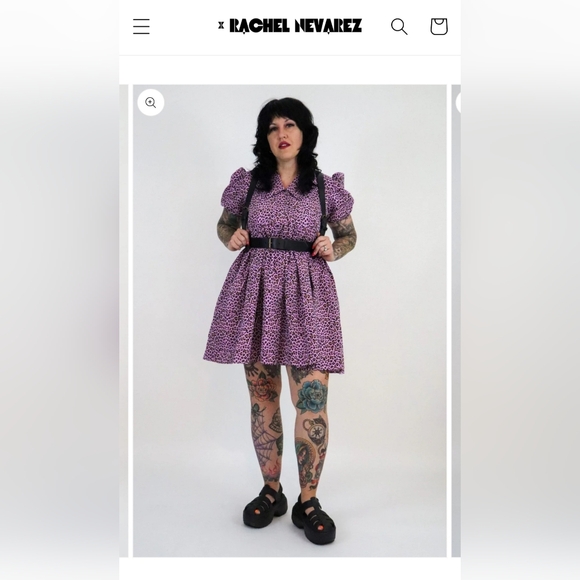 byrachelnevarez Charm School Dropout Dress (L) - Lavender Leopard - Picture 4 of 8